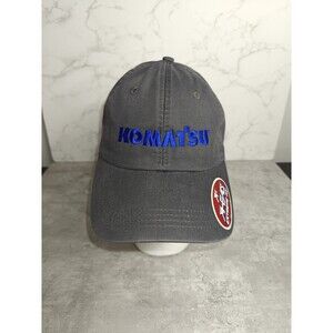 Vintage Komatsu Heavy Equipment Baseball Cap Hat Strapback Adult